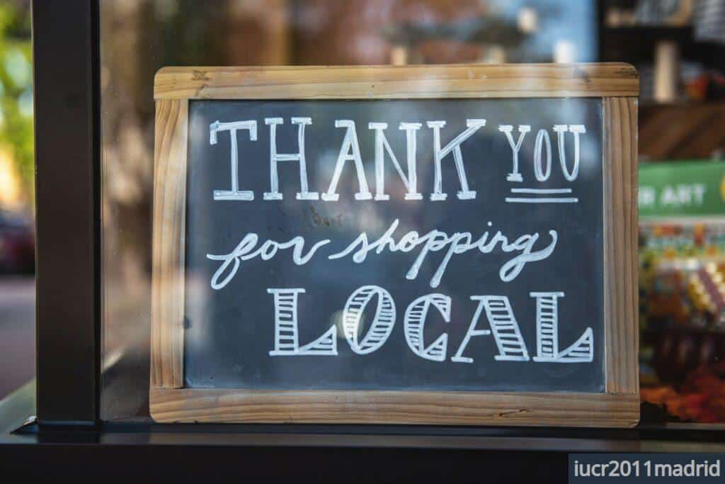 shallow focus photo of thank you for shopping signage